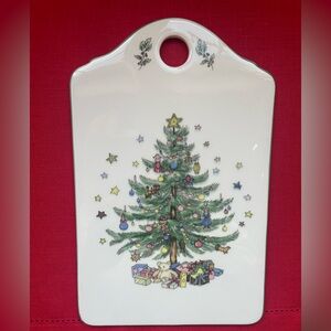 Vintage Nikko Christmastime Cheese/Snack Board
